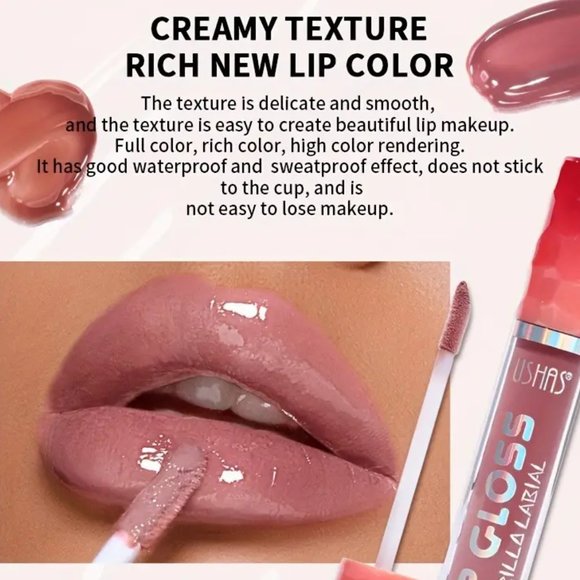 1 PC Moisturizing Mirror Effect Lip Color Lip Glaze BRAND NEW - Picture 6 of 6